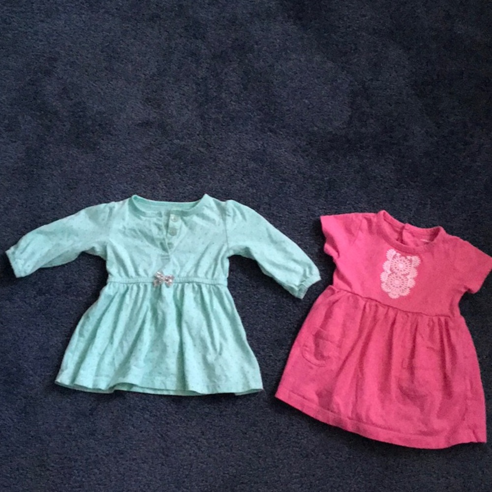 Two baby girls dresses by Carter’s